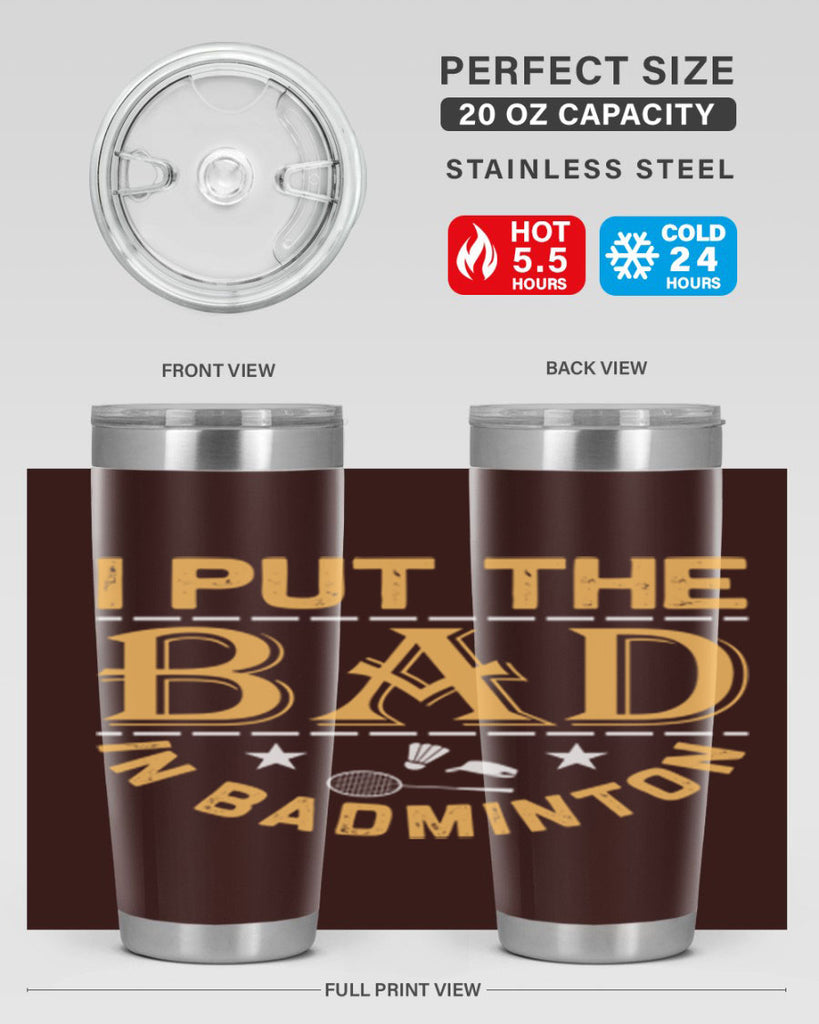 i 1056#- badminton- Tumbler