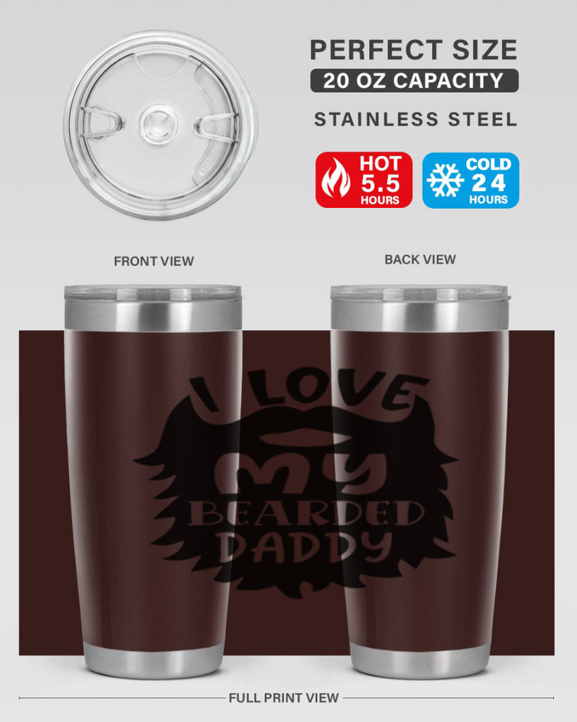 i love my bearded daddy Style 248#- baby- tumbler
