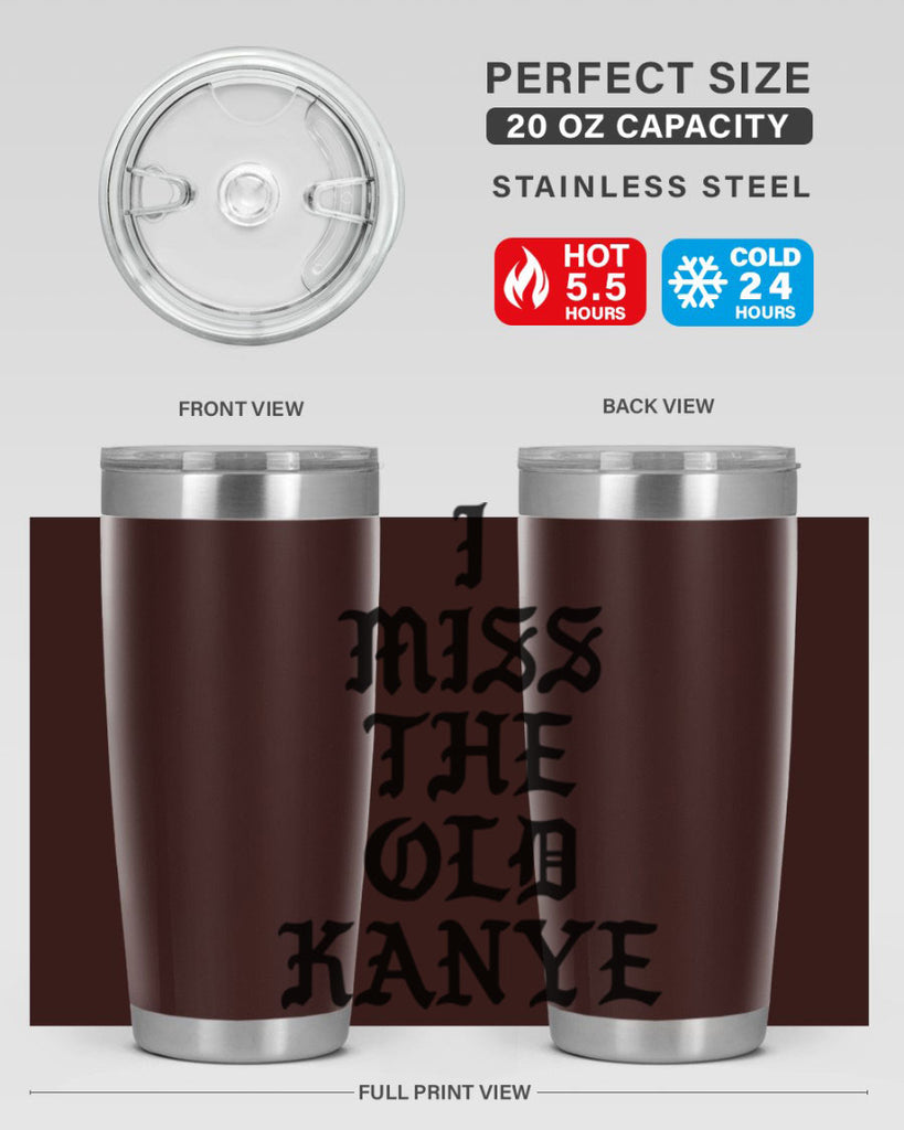i miss the old kanye pablo 114#- black words phrases- Cotton Tank