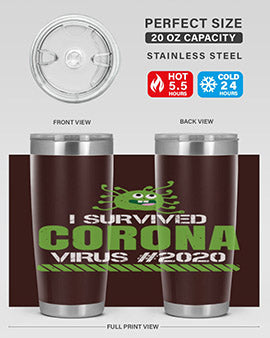 i survived coronavirus Style 33#- corona virus- Tumbler