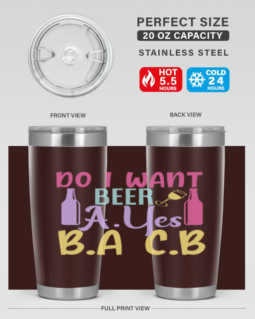 i want beer ayes ba cb 142#- beer- Tumbler
