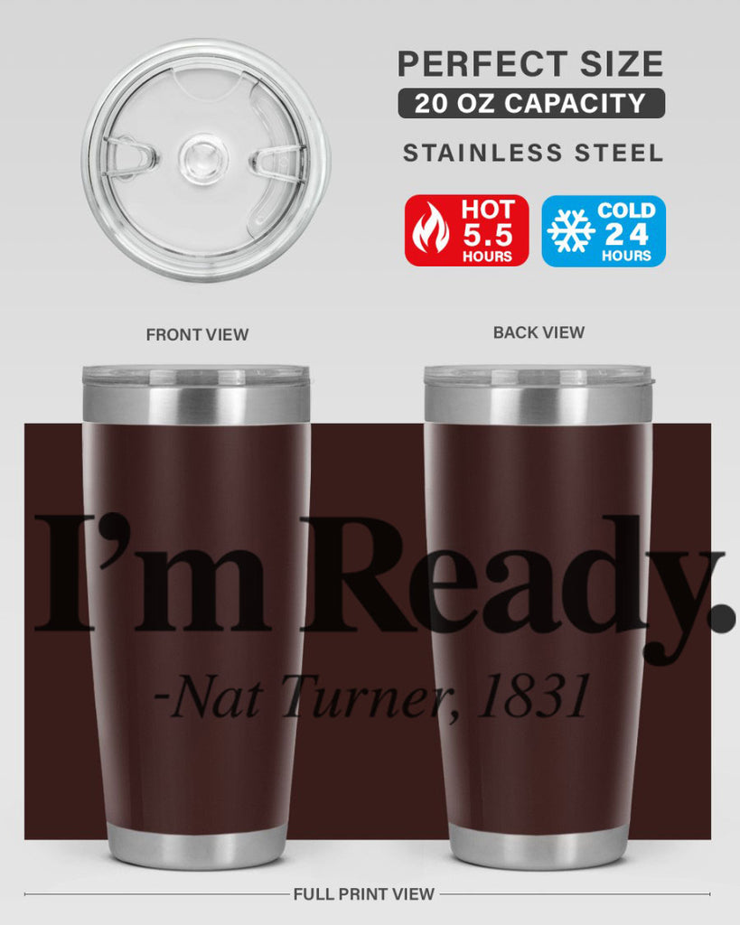 im  ready nat turner 110#- black words phrases- Cotton Tank