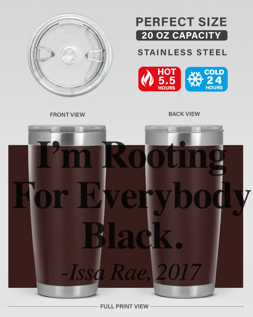 im  rooting for everybody black  109#- black words phrases- Cotton Tank