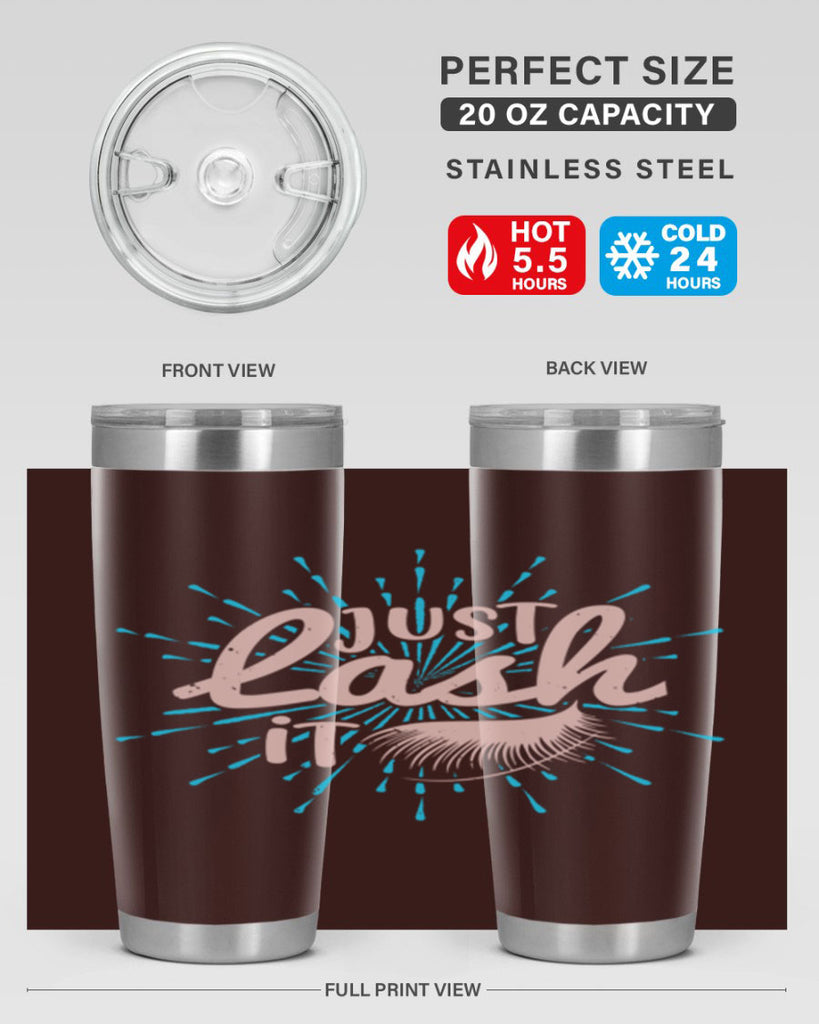 just lash it Style 199#- make up- Tumbler
