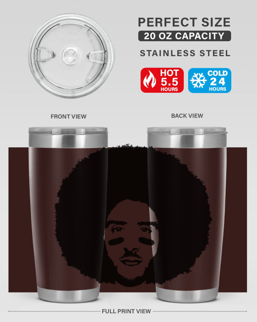 kaepernick 23#- black men - boys- tumbler