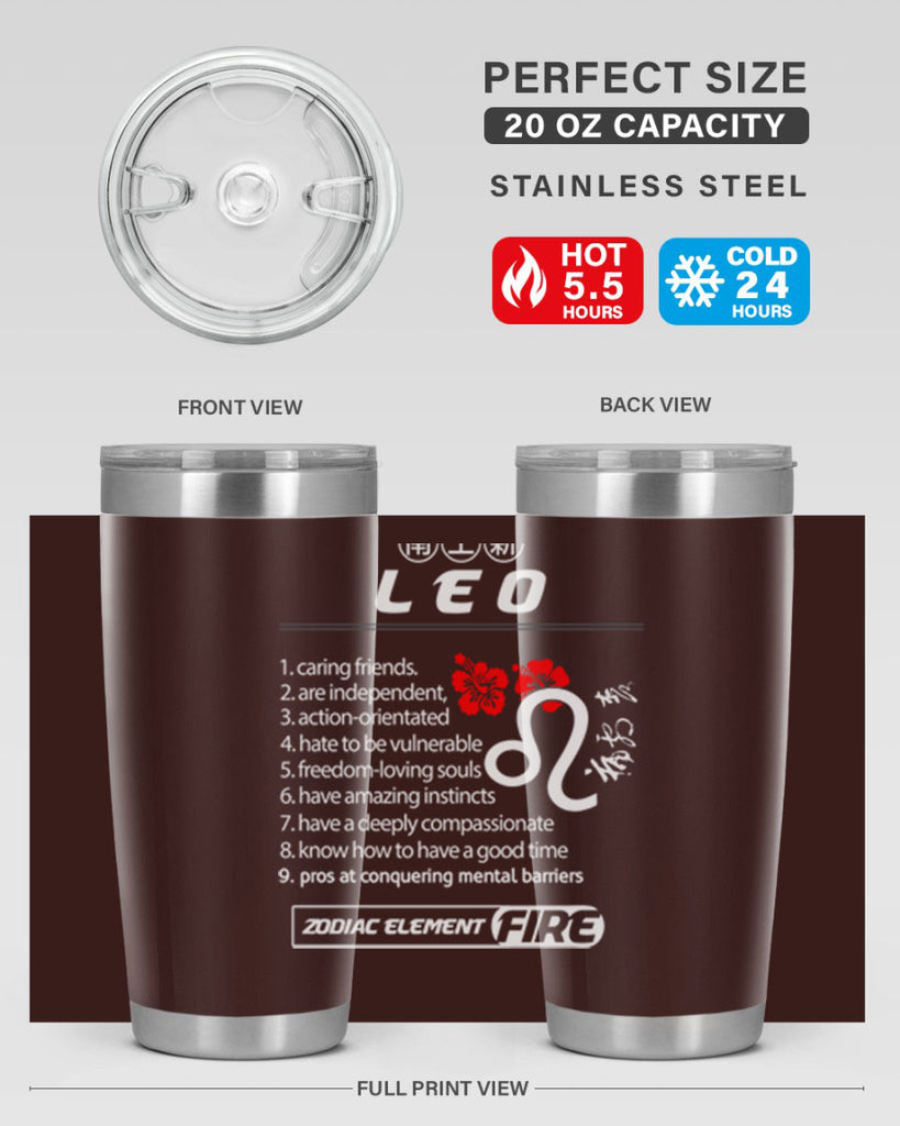 leo 307#- zodiac- Tumbler