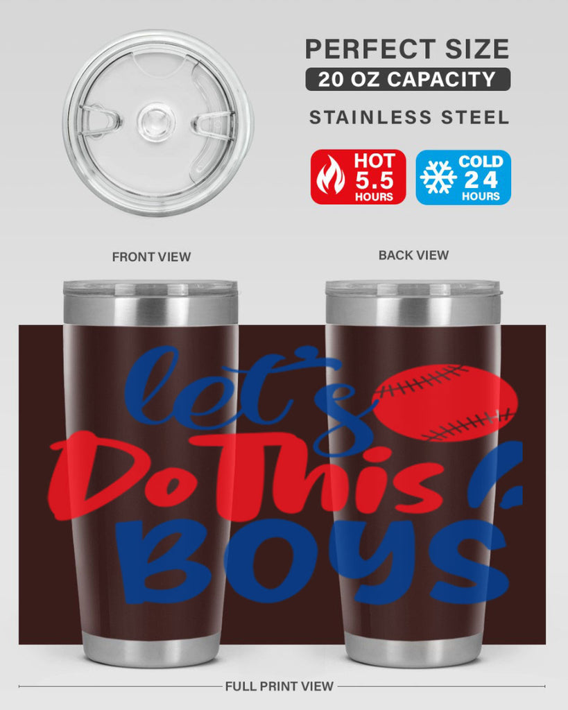 lets do this boys 2057#- baseball- Tumbler