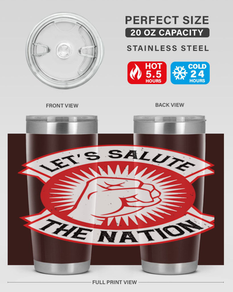 lets selut the nation Style 126#- Fourt Of July- Tumbler