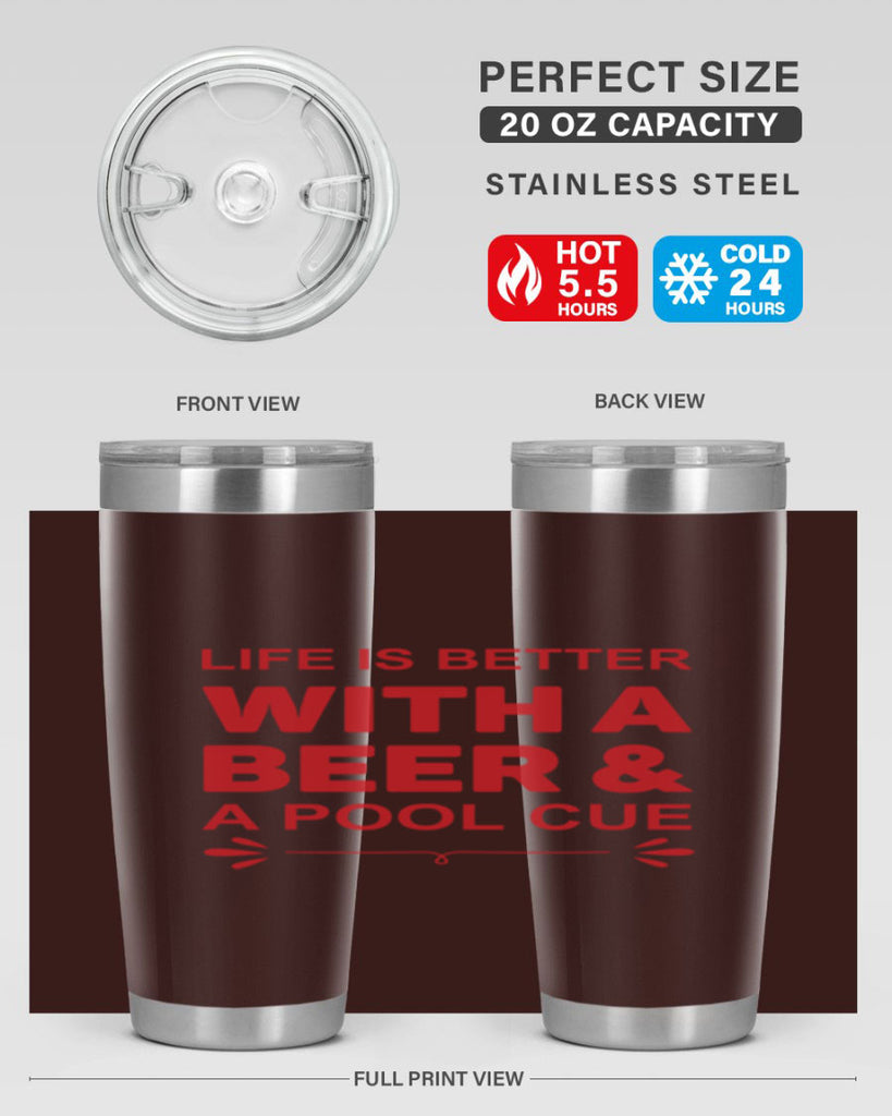 life is better 64#- beer- Tumbler