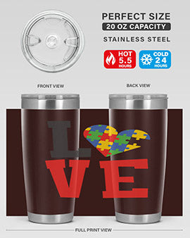 love Style 29#- autism- Tumbler