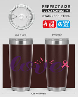 love Style 7#- breast cancer- Tumbler