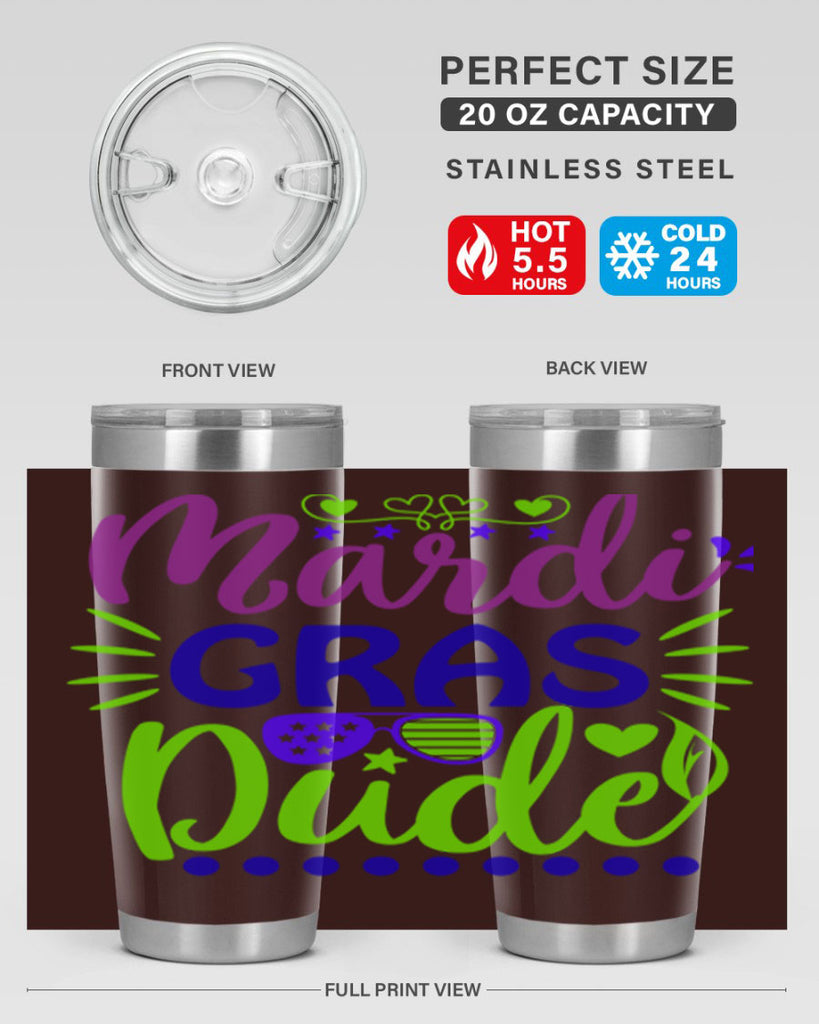 mardi gras dude 9#- mardi gras- Tumbler