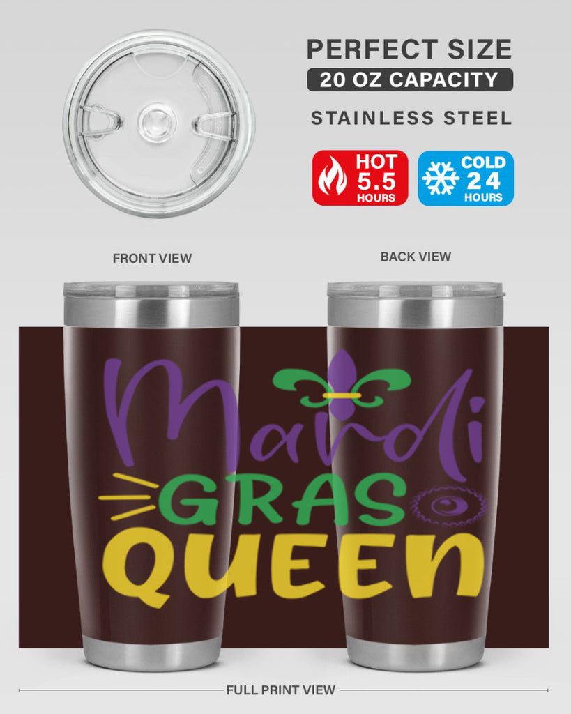 mardi gras queen 79#- mardi gras- Tumbler