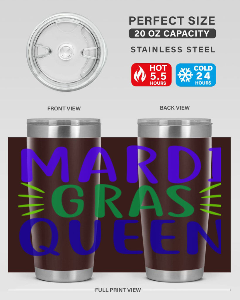 mardi gras queen 7#- mardi gras- Tumbler