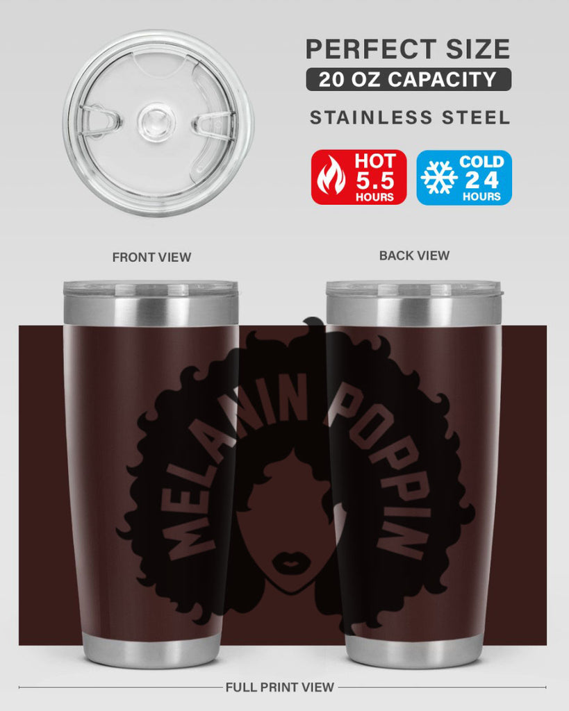 melanin poppin 85#- black words phrases- Cotton Tank