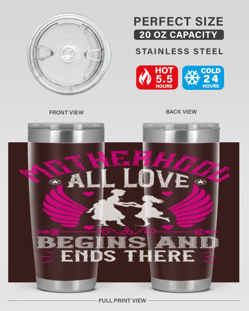 motherhood all love 57#- mothers day- Tumbler