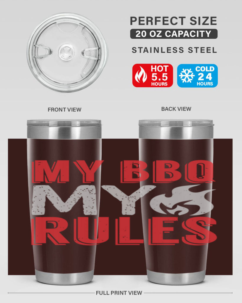 my bbq my rule 22#- bbq- Tumbler