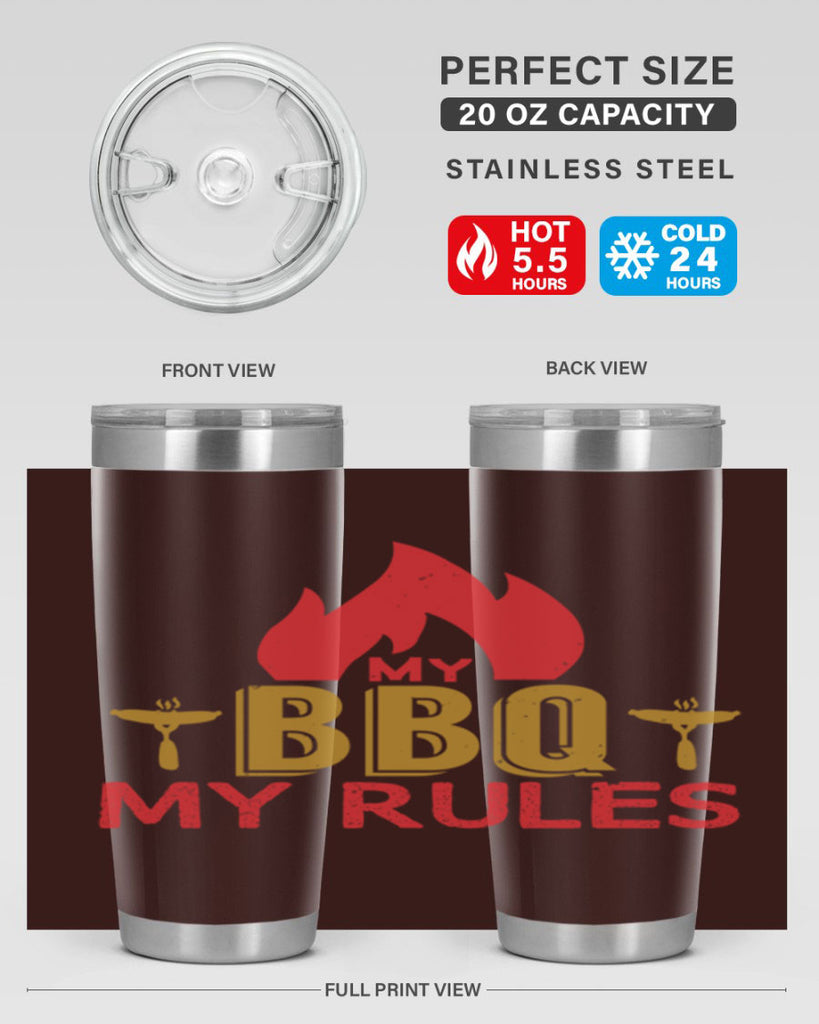 my bbq my ruless 21#- bbq- Tumbler