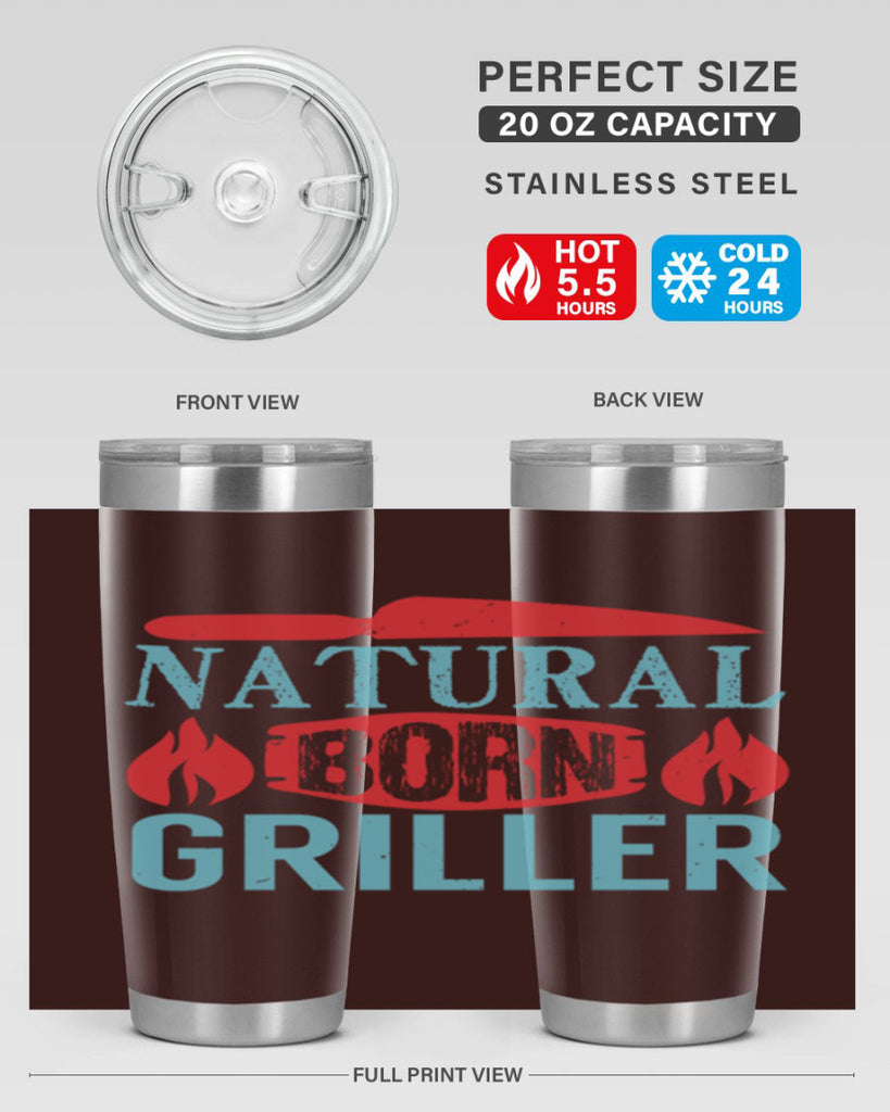 natural born griller 19#- bbq- Tumbler