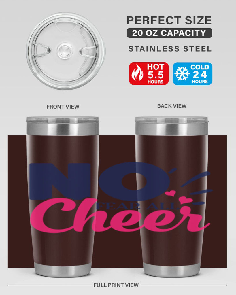 no fear all cheer 1728#- cheer- Tumbler