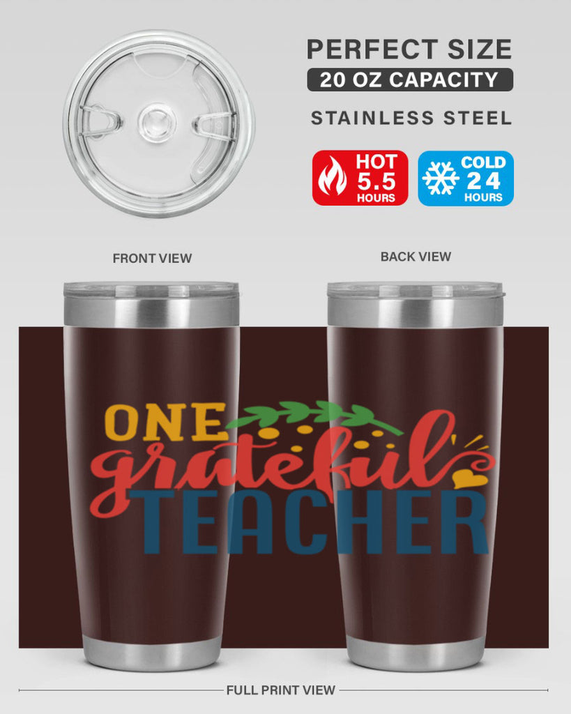 one grateful teacher Style 167#- teacher- tumbler