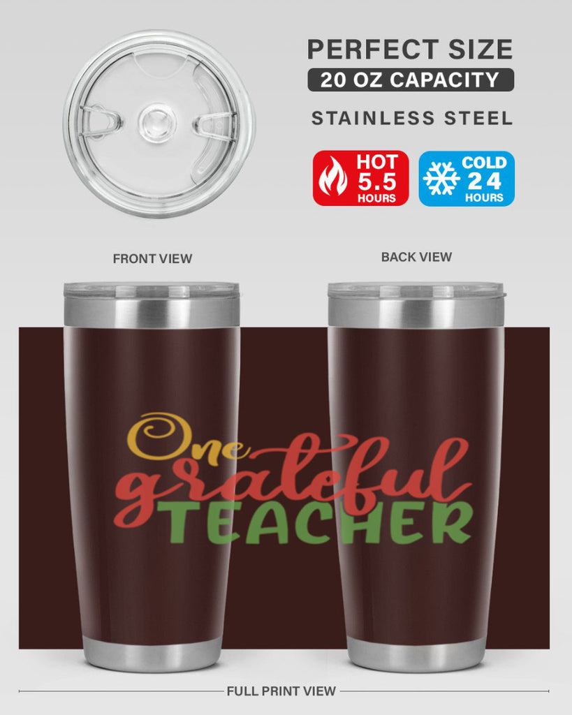 one grateful teacher Style 168#- teacher- tumbler