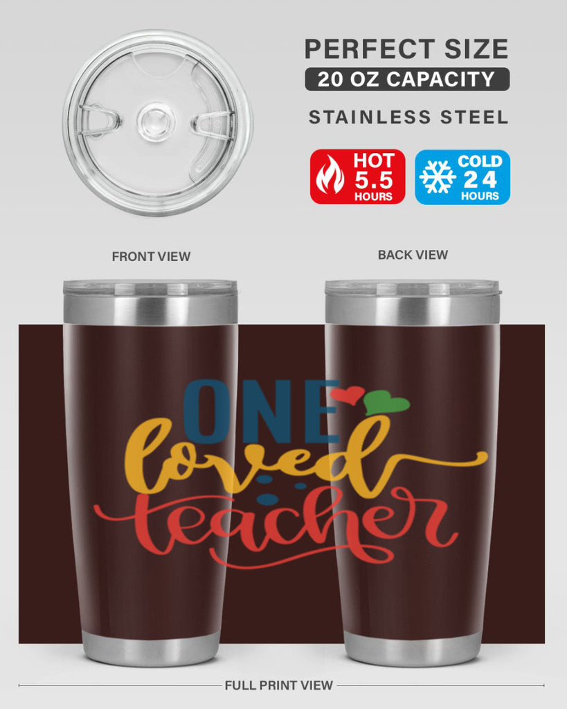 one loved teacher Style 165#- teacher- tumbler