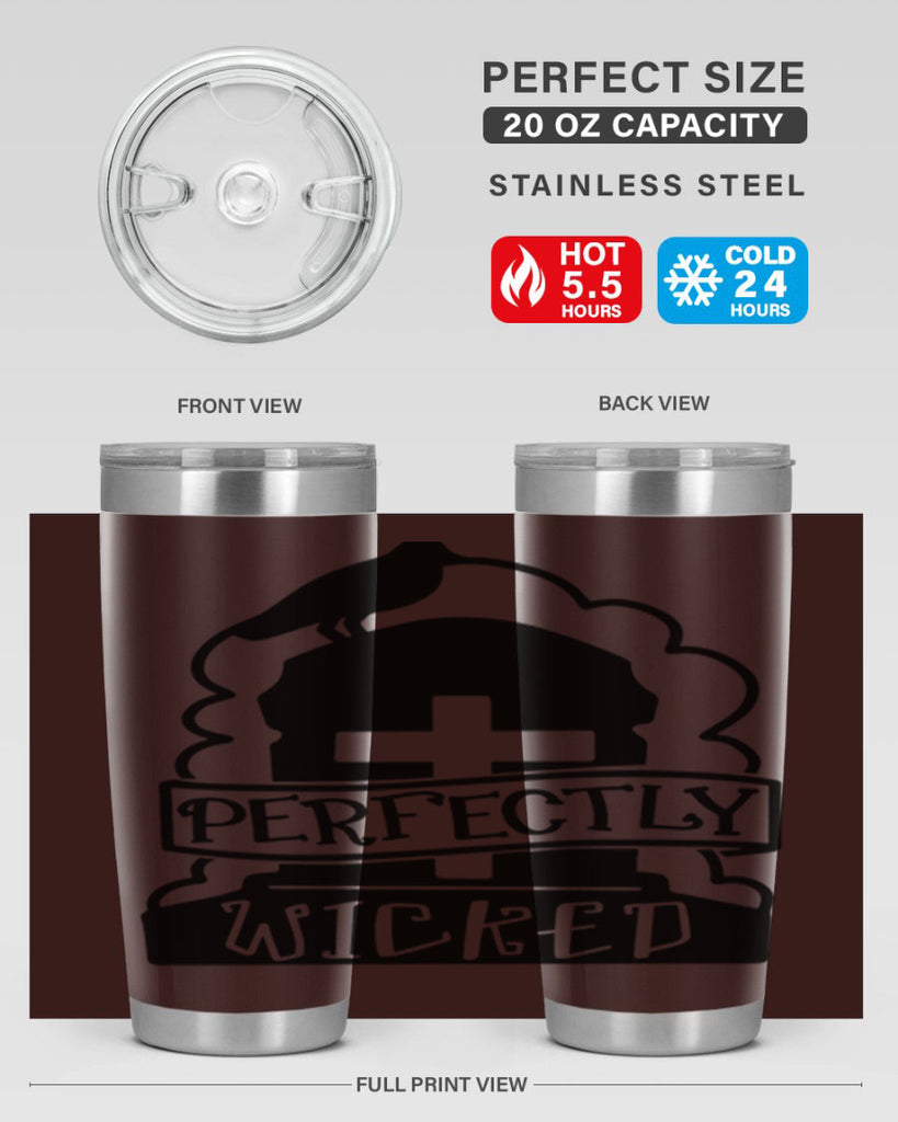 perfectly wicked 33#- halloween- Tumbler