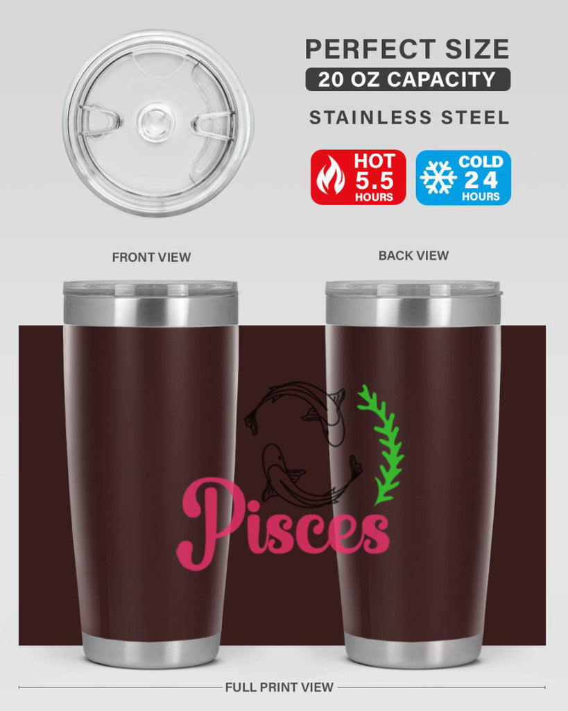 pisces 372#- zodiac- Tumbler