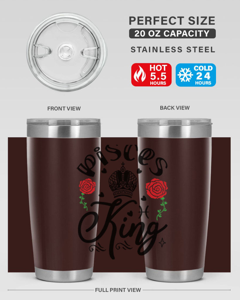 pisces king 375#- zodiac- Tumbler