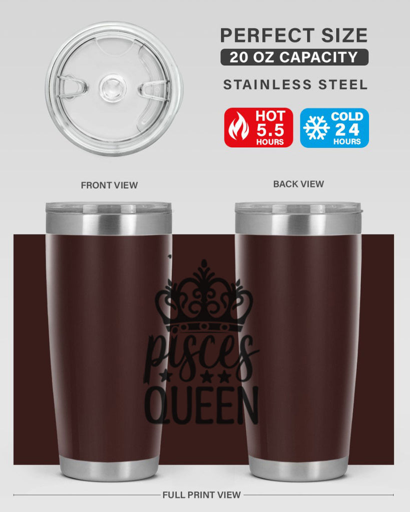 pisces queen 376#- zodiac- Tumbler