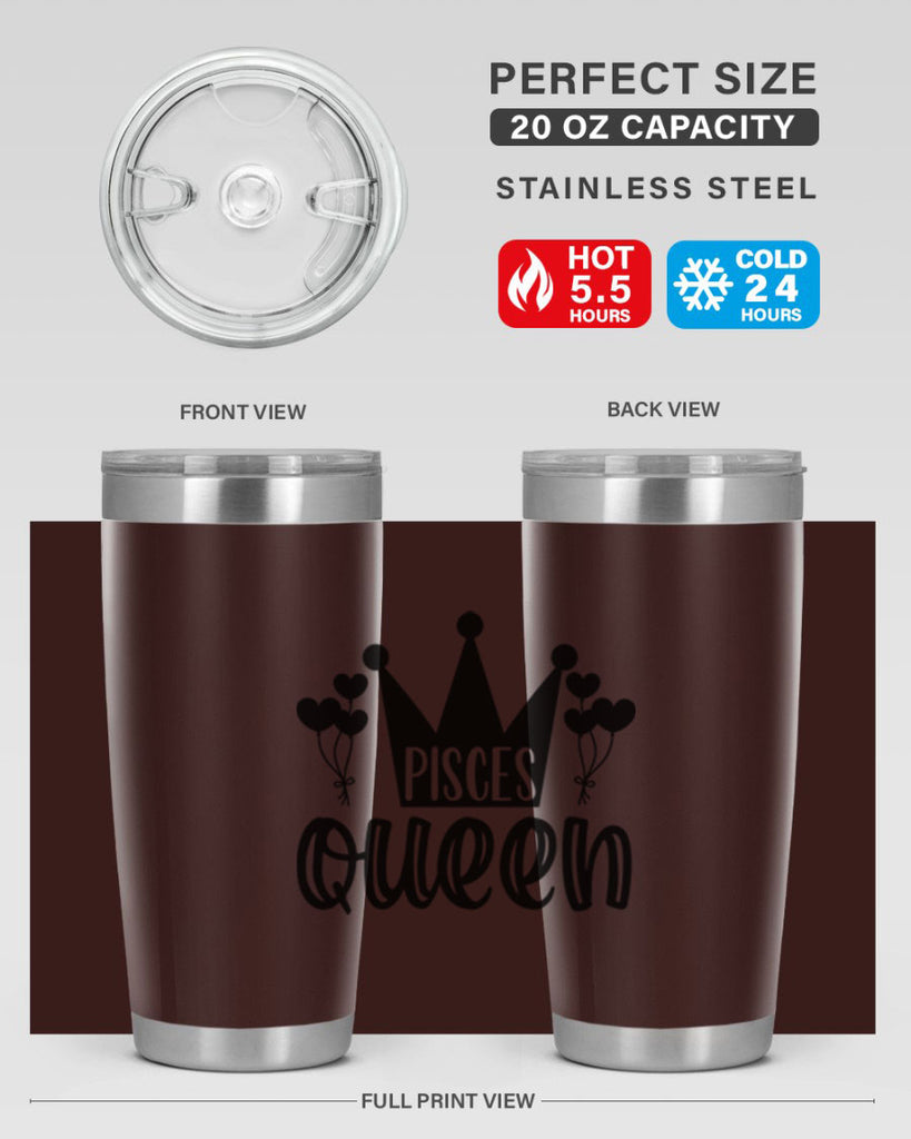 pisces queen 377#- zodiac- Tumbler