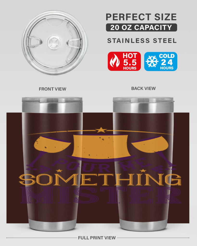 pour me something mister 38#- mardi gras- Tumbler
