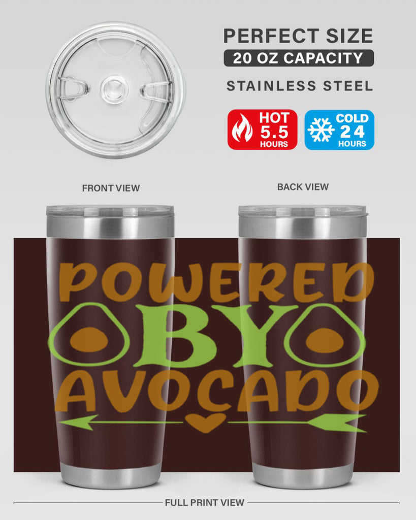 powered by avocado 3#- avocado- Tumbler