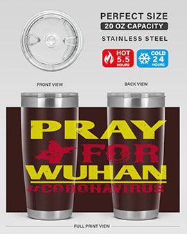 pray for wuhan coronavirus Style 27#- corona virus- Tumbler