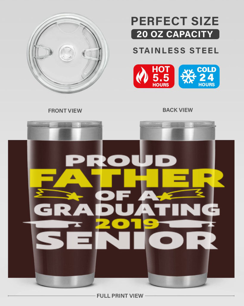 proud father of a graduating 264#- fathers day- Tumbler