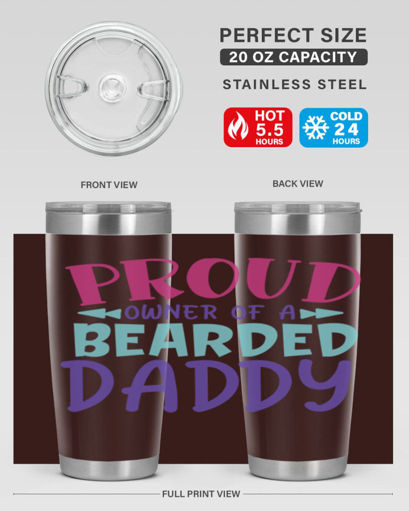 proud owner of a bearded daddy Style 202#- baby- tumbler
