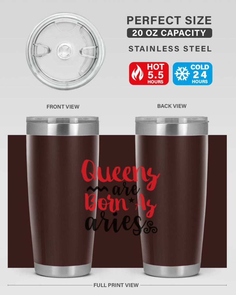 queens Are Born As Aries 384#- zodiac- Tumbler