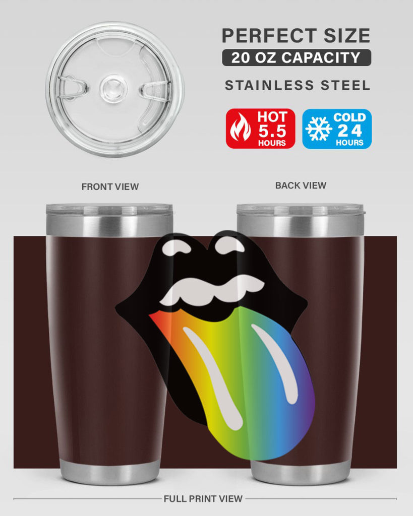 rainbow mouth and tongue 5#- lgbt- Tumbler