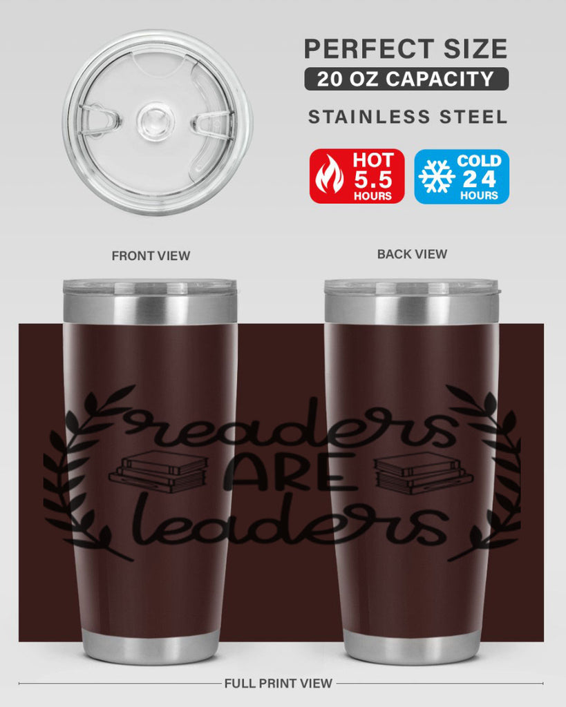 readers are leaders 33#- reading- Tumbler