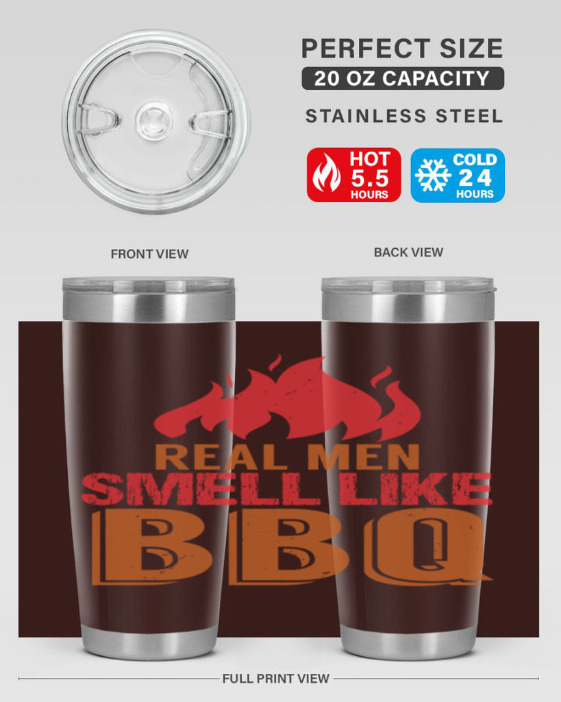 real men smell like bbq 16#- bbq- Tumbler