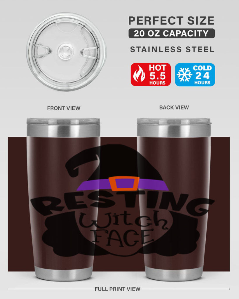 resting witch face 28#- halloween- Tumbler