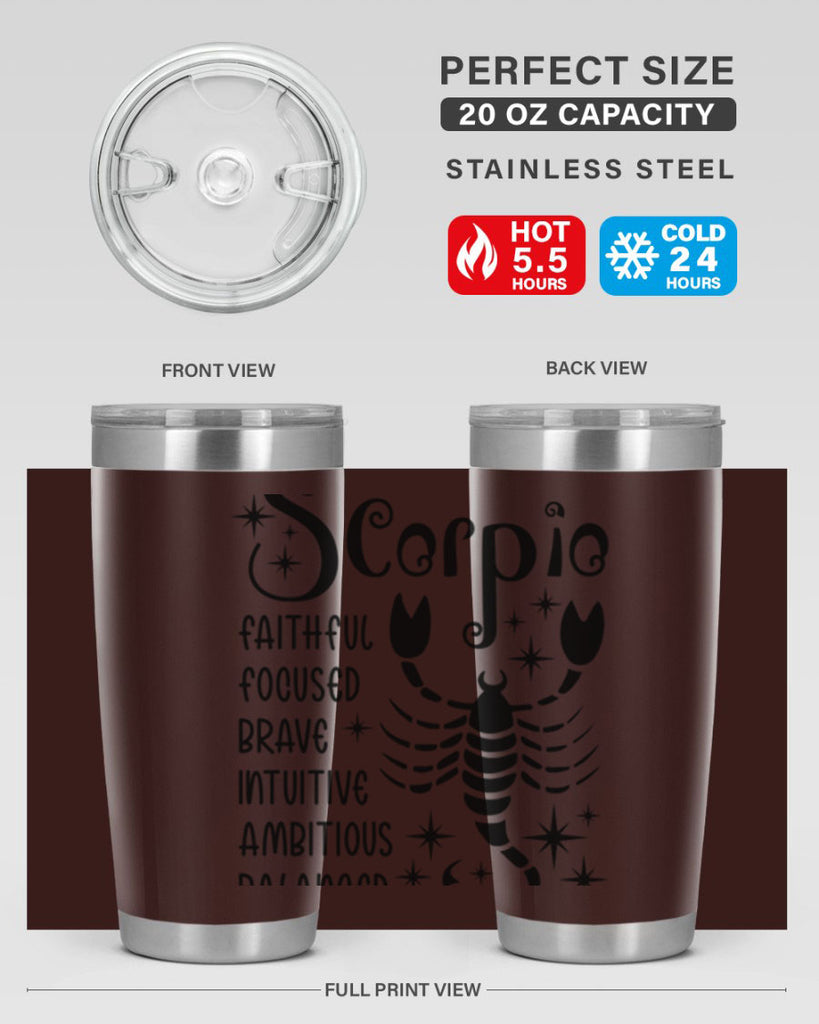 scorpio 431#- zodiac- Tumbler