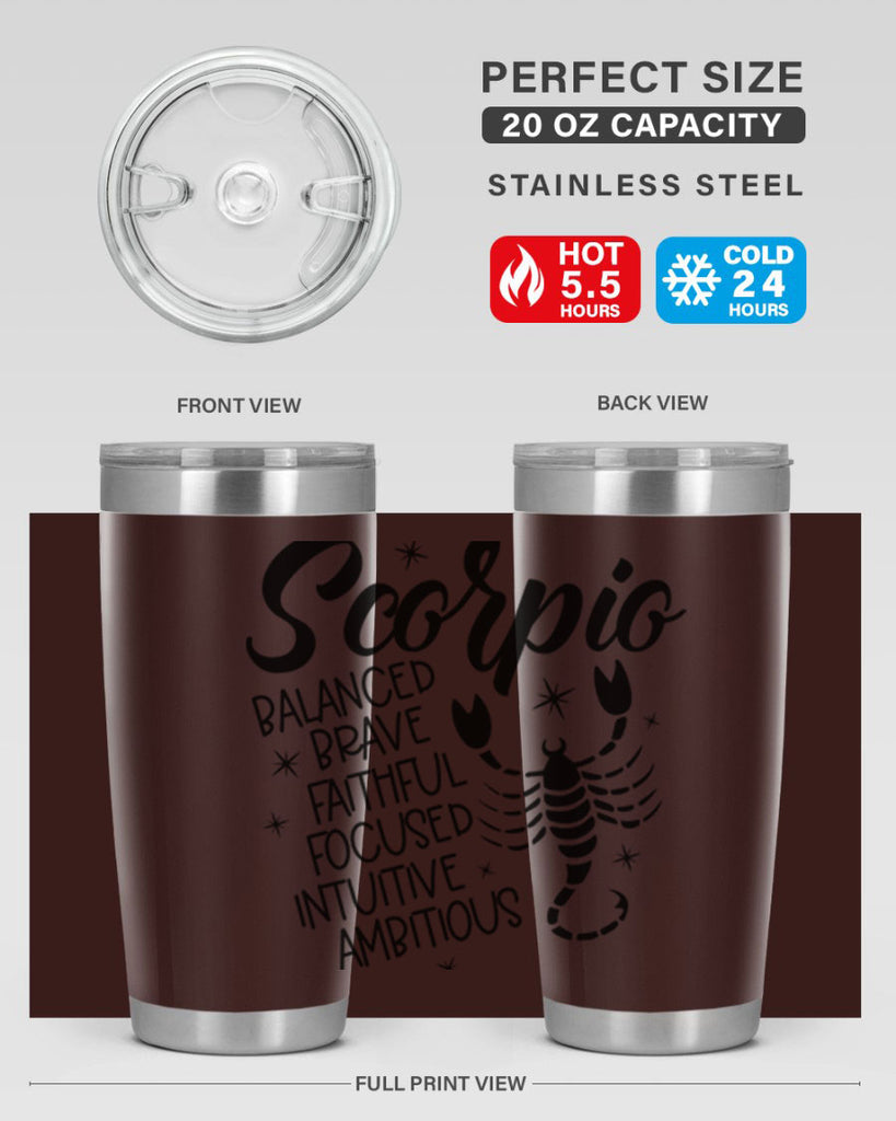 scorpio 436#- zodiac- Tumbler
