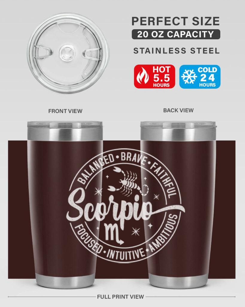 scorpio 439#- zodiac- Tumbler