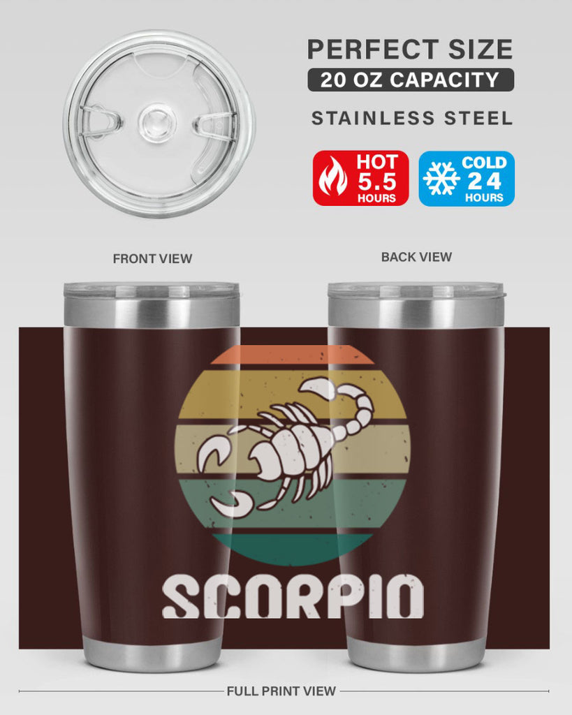 scorpio 451#- zodiac- Tumbler