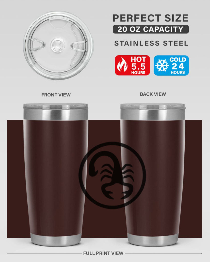 scorpio 452#- zodiac- Tumbler