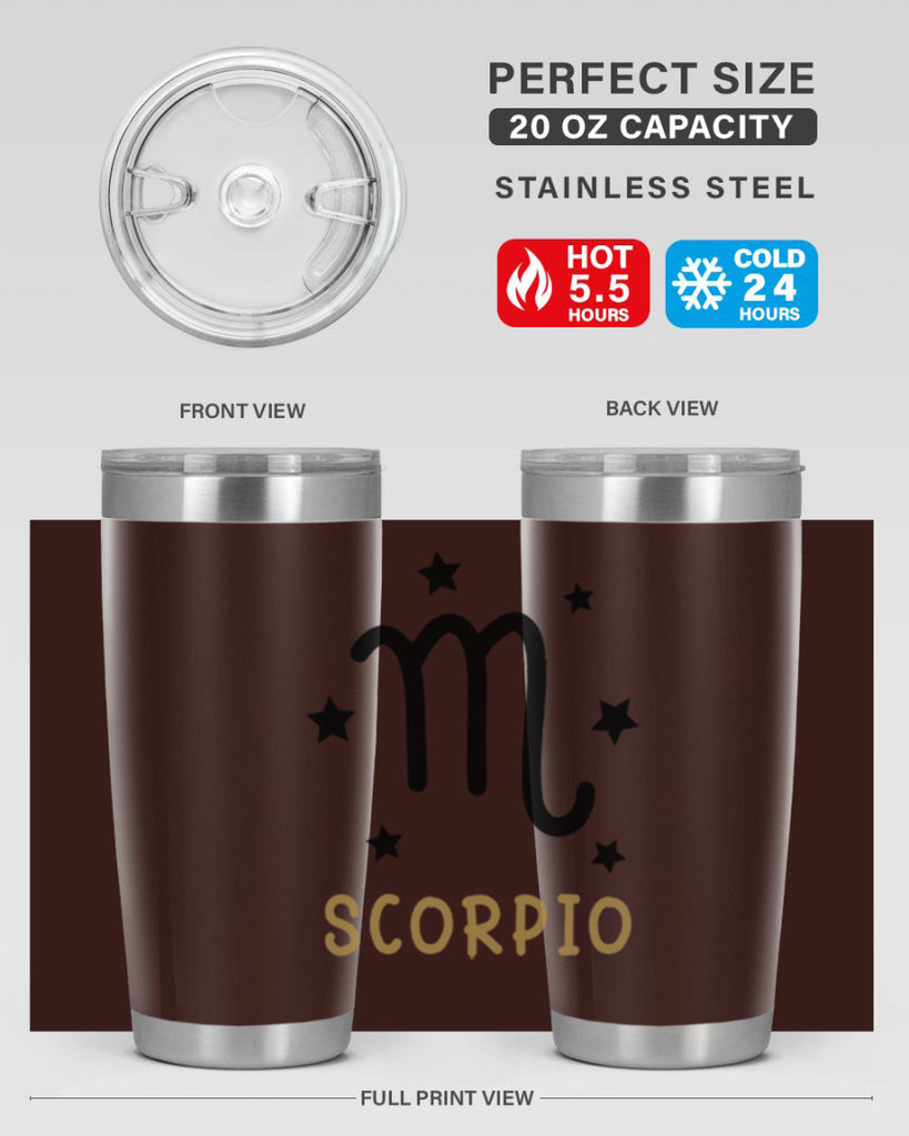 scorpio 455#- zodiac- Tumbler