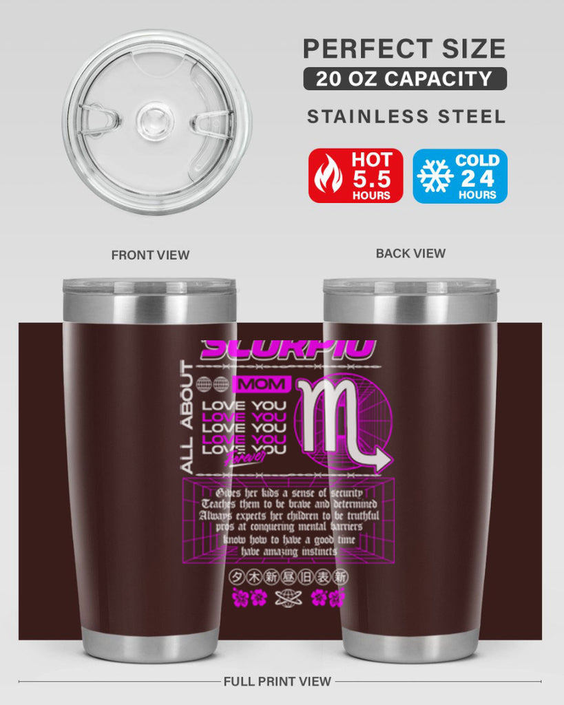scorpio 457#- zodiac- Tumbler