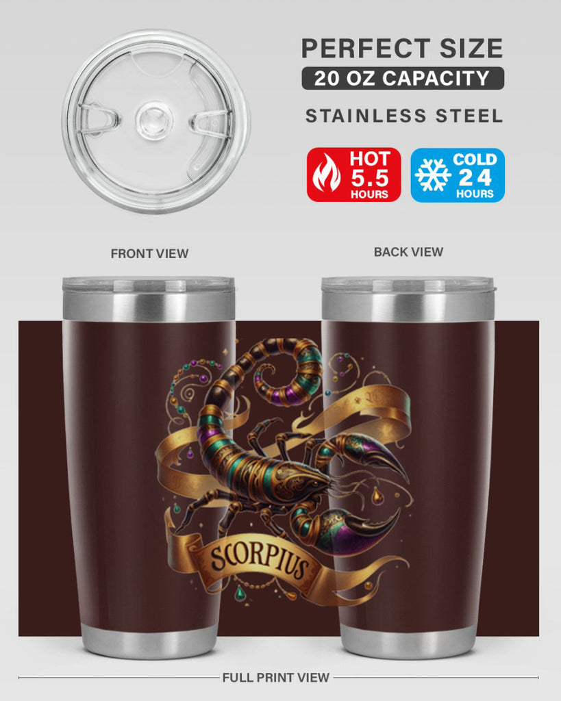 scorpio 459#- zodiac- Tumbler